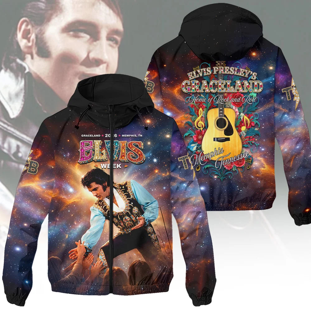 Elvis Presley 3D Windbreaker Jacket – HOATT21123