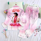 Elvis Presley Satin Pajama Set with Piping – HOATT19988