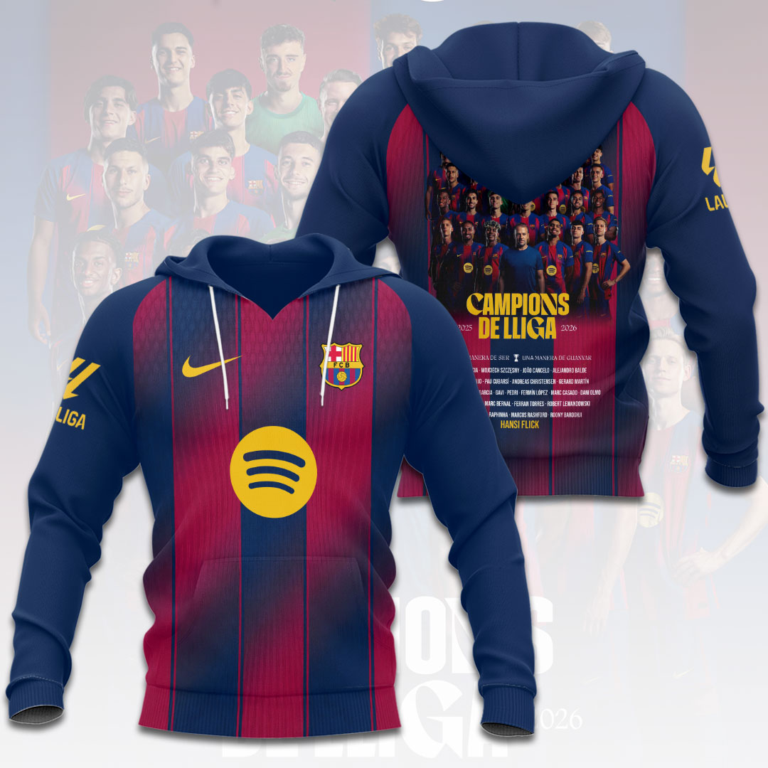 FC Barcelona La Liga 25/26 Champions 3D Apparel – HOATT17871