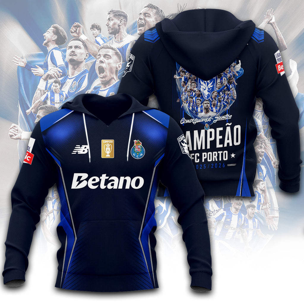 F.C. Porto Campeao Liga Portugal 25/26 3D Apparel – TANTN22769