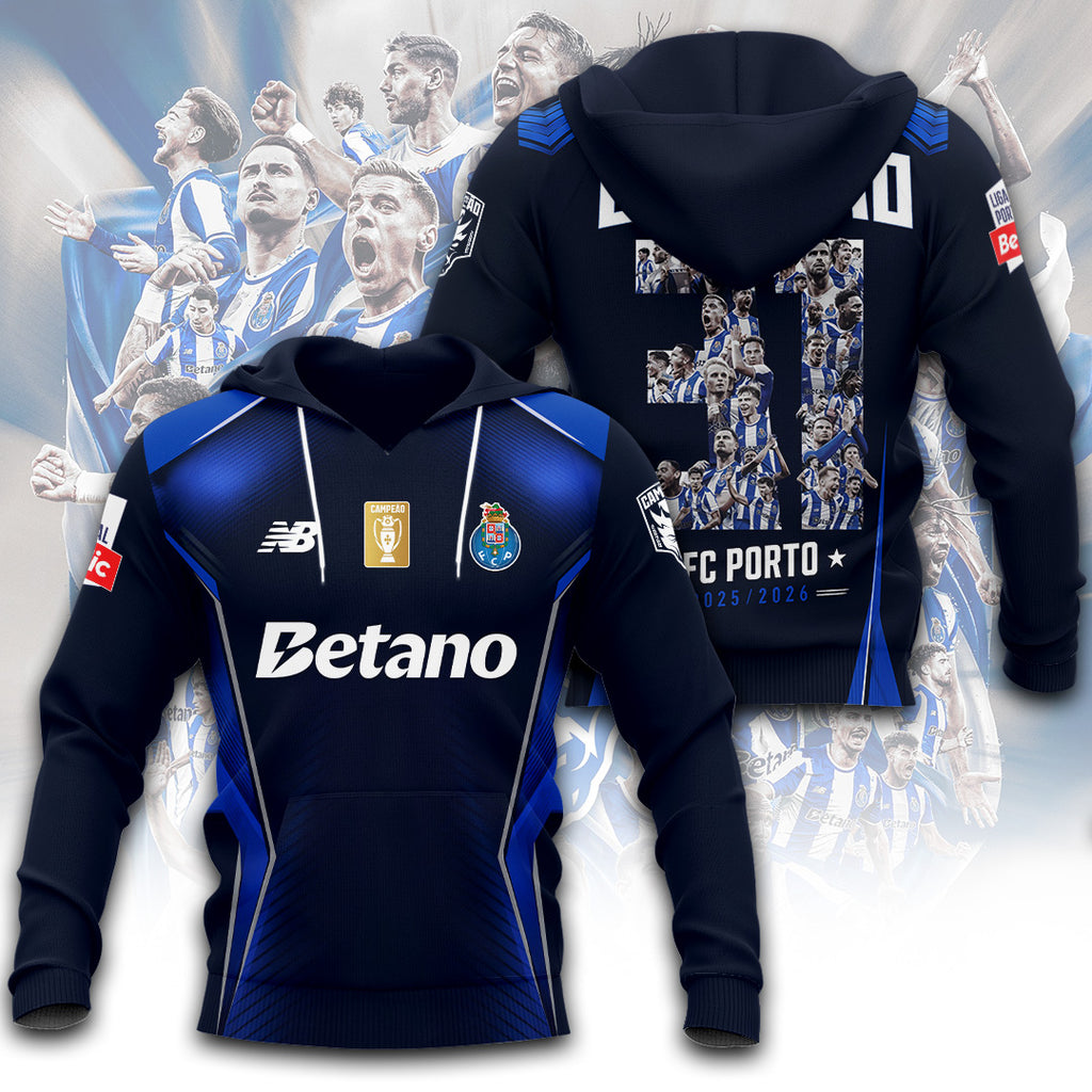 F.C. Porto Campeao Liga Portugal 25/26 3D Apparel – TANTN22770