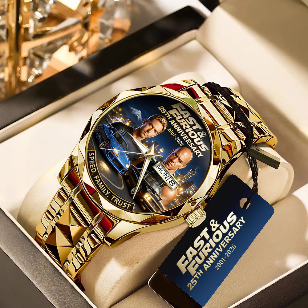Fast & Furious 25th Anniversary 2026 Alloy Luxury Quartz Watch – TANTN19146