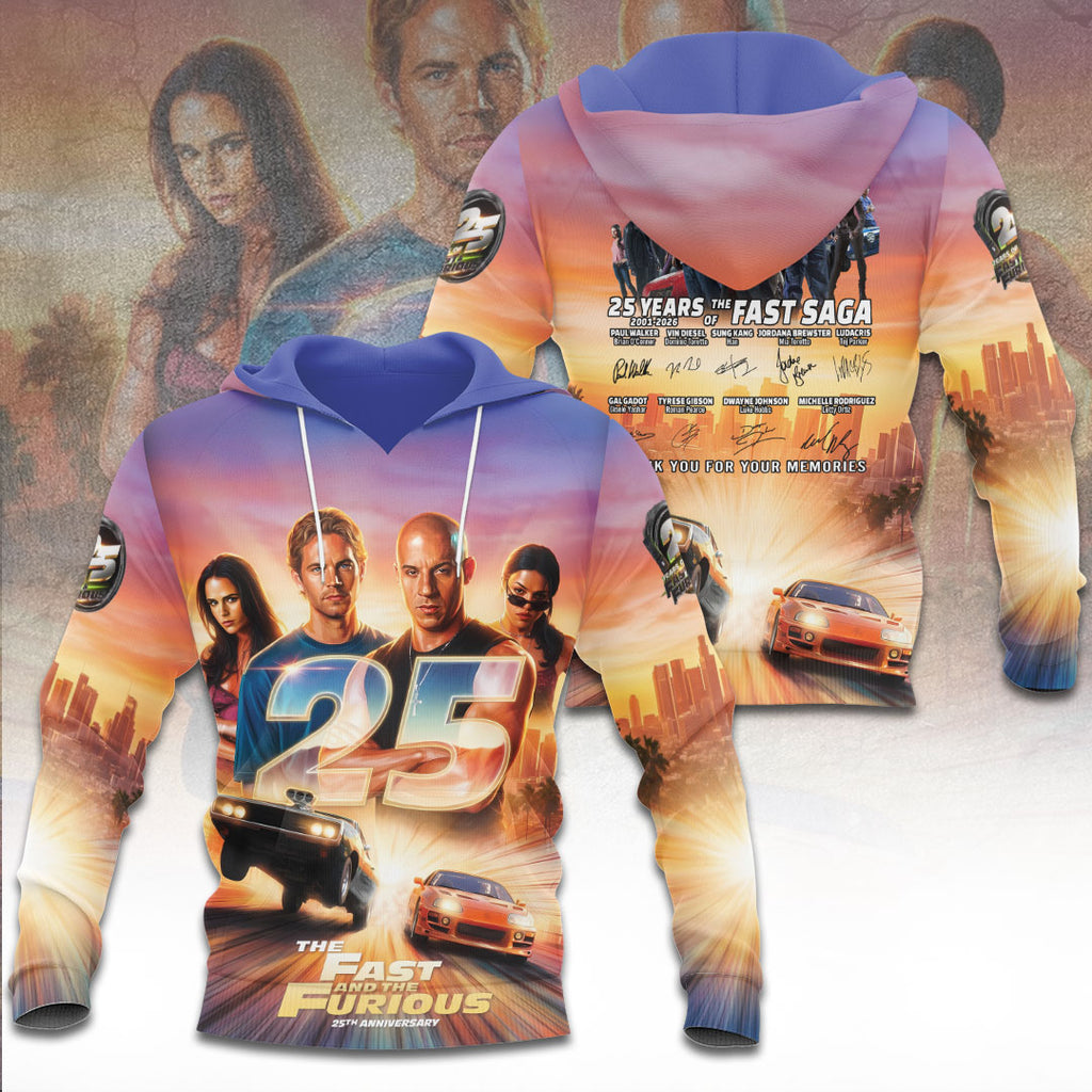 Fast & Furious 25th Anniversary 3D Apparel – TANTN24778