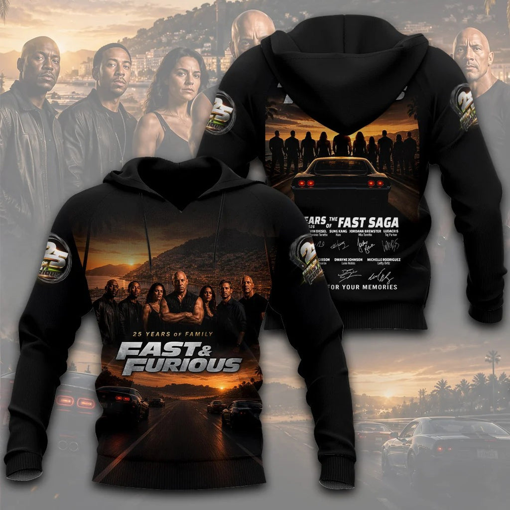 Fast & Furious 25th Anniversary 3D Apparel – TANTN25139