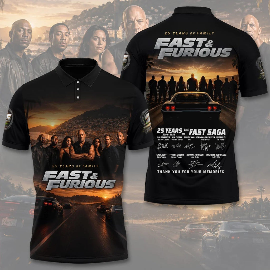 Fast & Furious 25th Anniversary 3D Apparel – TANTN25139