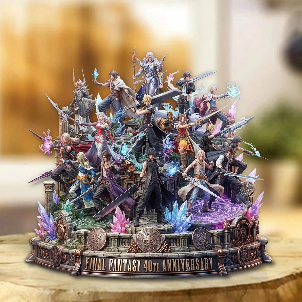 Final Fantasy 40th Anniversary Custom Shape Acrylic Plaque – TMTHU9214