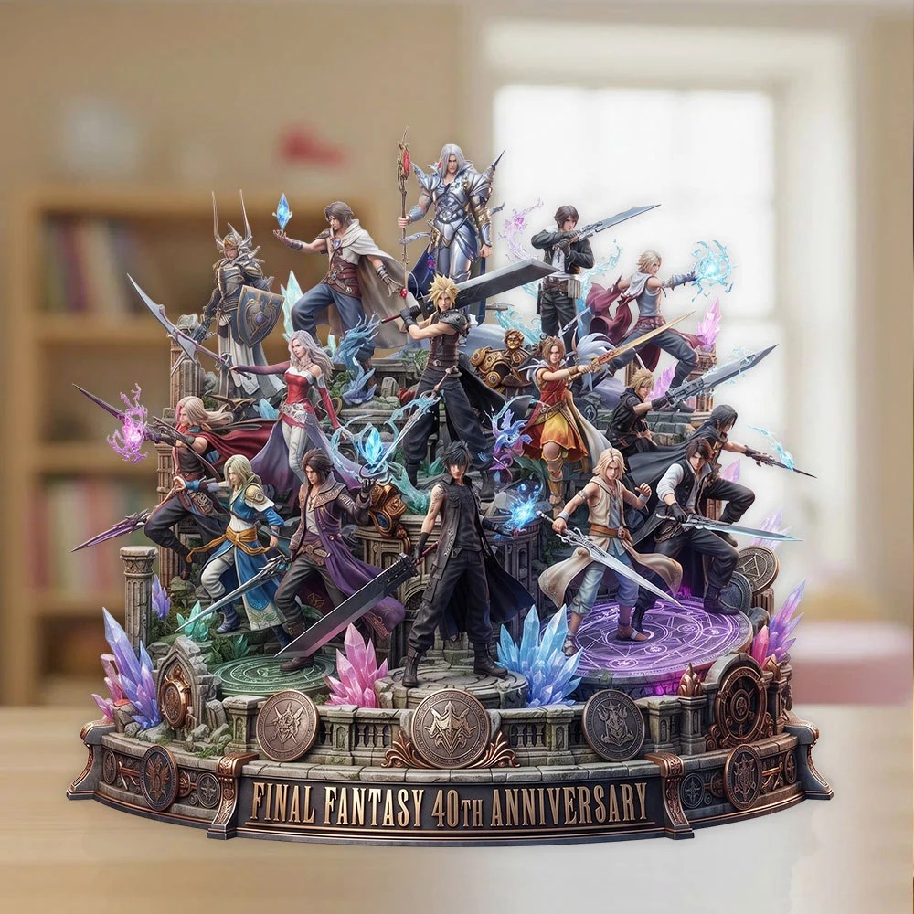 Final Fantasy 40th Anniversary Custom Shape Acrylic Plaque – TMTHU9214