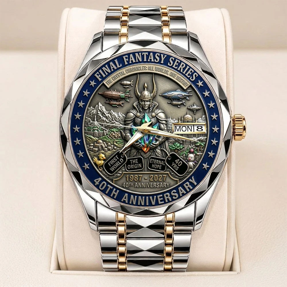 Final Fantasy 40th Anniversary Alloy Luxury Quartz Watch – TANTN25526