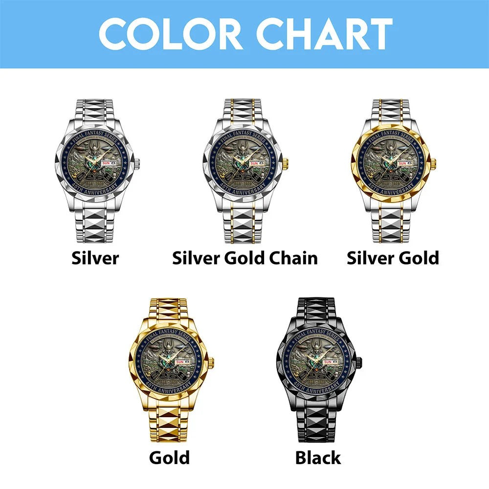 Final Fantasy 40th Anniversary Alloy Luxury Quartz Watch – TANTN25526