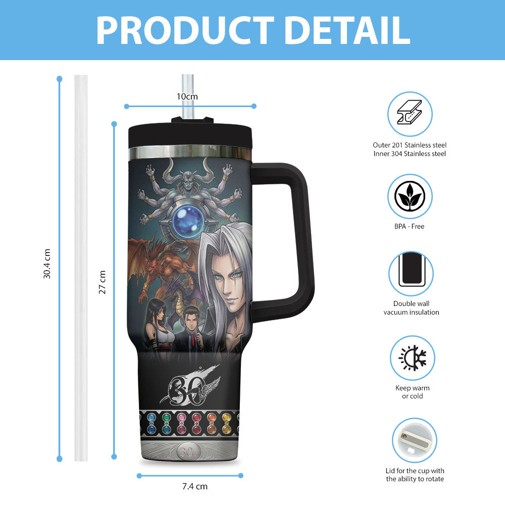 Final Fantasy VII 30th Anniversary 40oz Tumbler – TMTHU6867