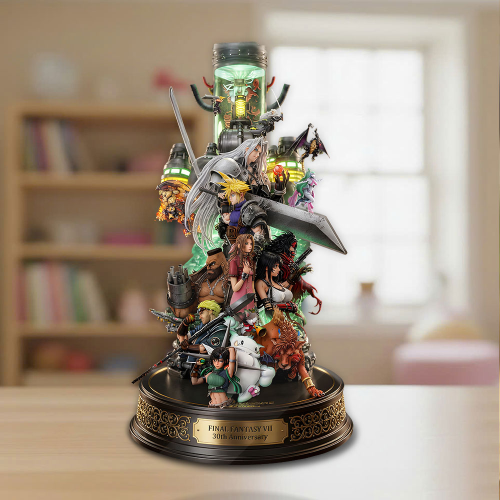 Final Fantasy VII 30th Anniversary Custom Shape Acrylic Plaque – TANTN22983