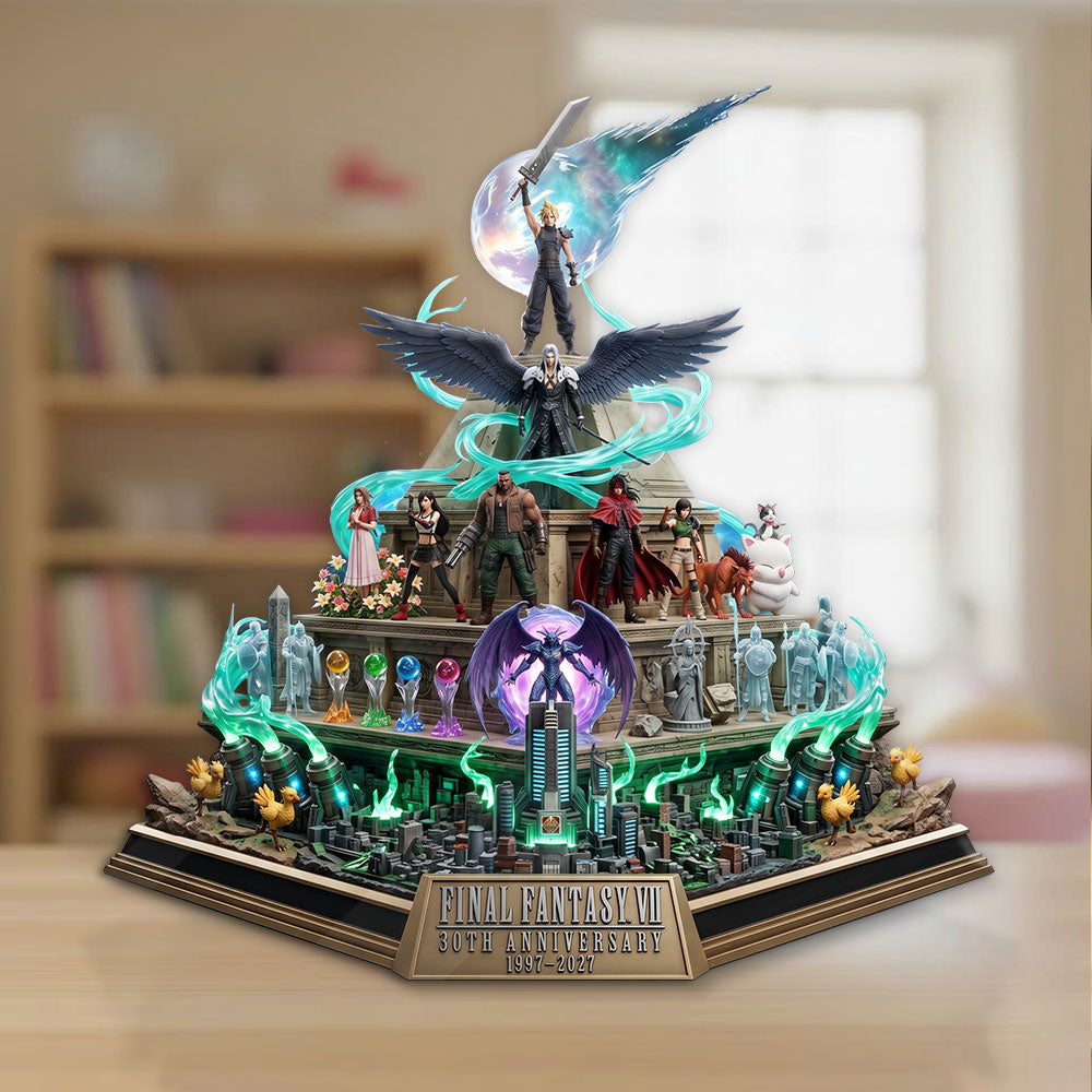 Final Fantasy VII 30th Anniversary Custom Shape Acrylic Plaque – TMTHU6865