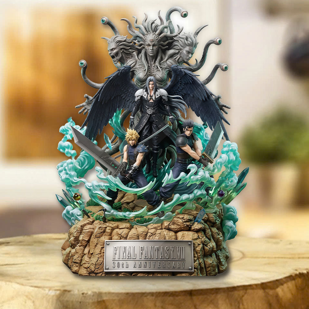 Final Fantasy VII 30th Anniversary Custom Shape Acrylic Plaque – TMTHU6868