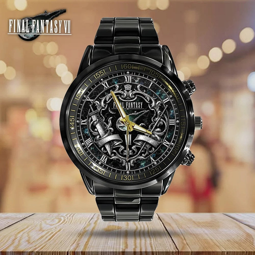 Final Fantasy VII Black Stainless Steel Watch – GNE8848