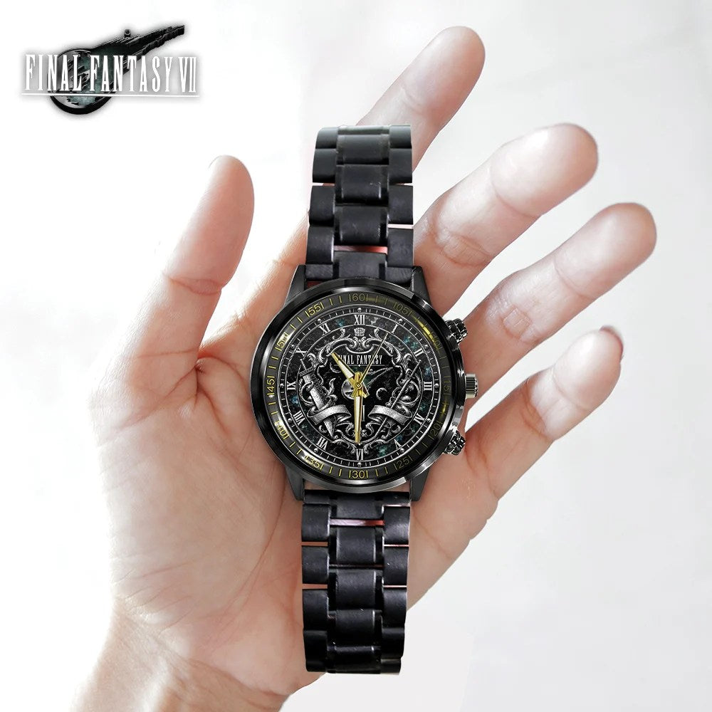 Final Fantasy VII Black Stainless Steel Watch – GNE8848