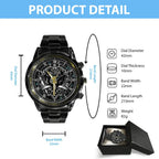 Final Fantasy VII Black Stainless Steel Watch – GNE8848