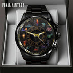 Final Fantasy Black Stainless Steel Watch – GNE6858