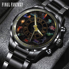 Final Fantasy Black Stainless Steel Watch – GNE6858