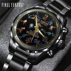 Final Fantasy Black Stainless Steel Watch – GNE8448
