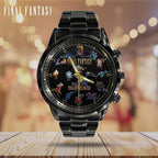 Final Fantasy Black Stainless Steel Watch – GNE8448