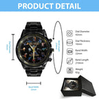 Final Fantasy Black Stainless Steel Watch – GNE8448