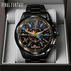 Final Fantasy Black Stainless Steel Watch – GNE9181