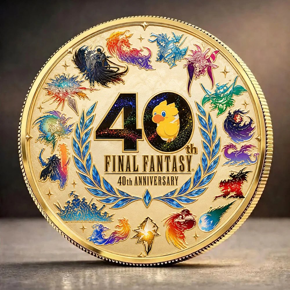 Final Fantasy 40th Anniversary Commemorative Coin – GNE8533