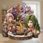 Final Fantasy IV 35th Anniversary Custom Shape Acrylic Plaque – GNE7732