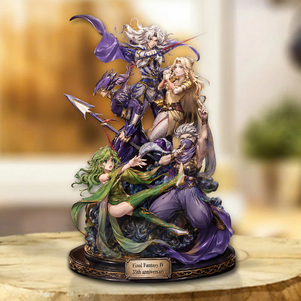 Final Fantasy IV 35th Anniversary Custom Shape Acrylic Plaque – GNE7733
