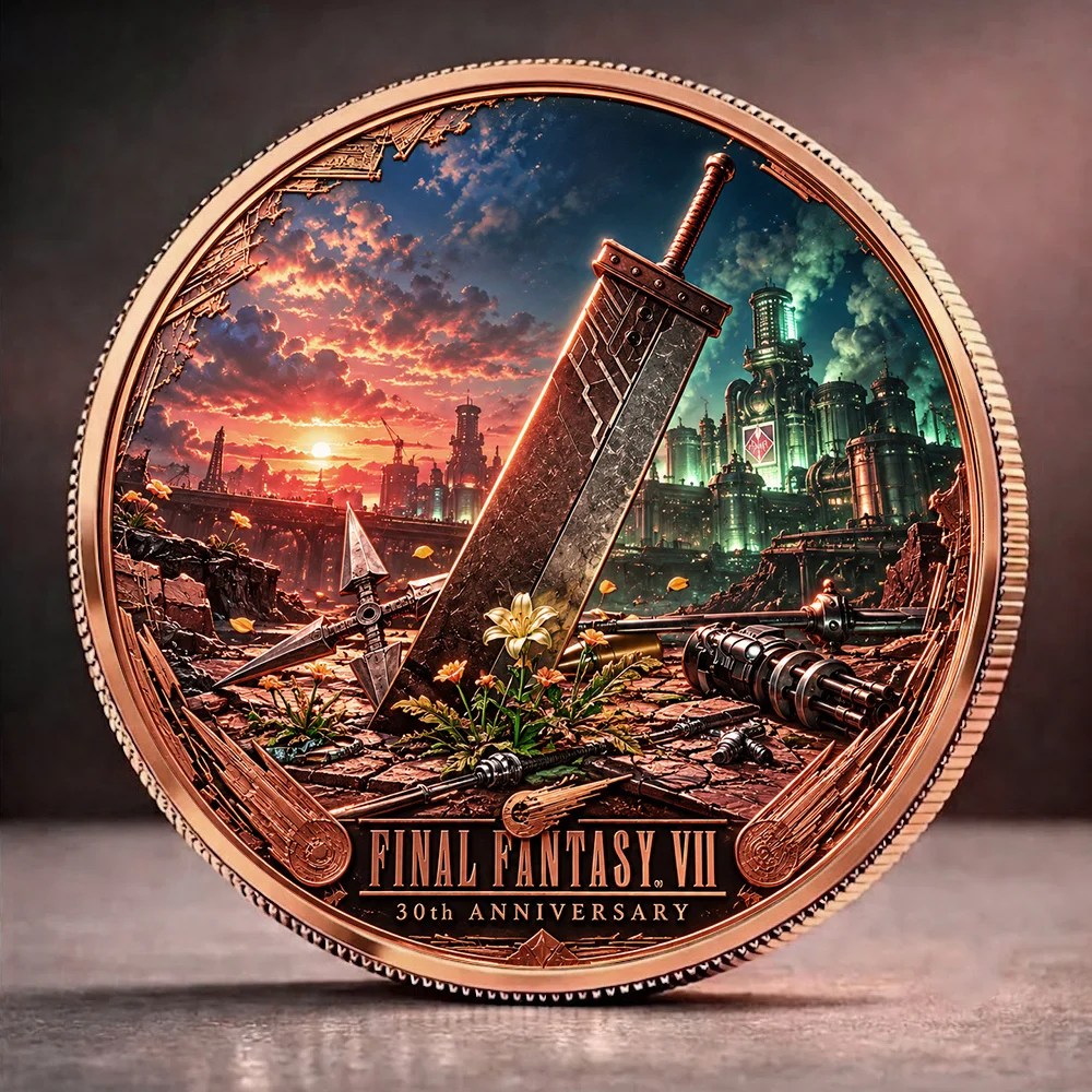 Final Fantasy VII 30th Anniversary Commemorative Coin – GNE8767
