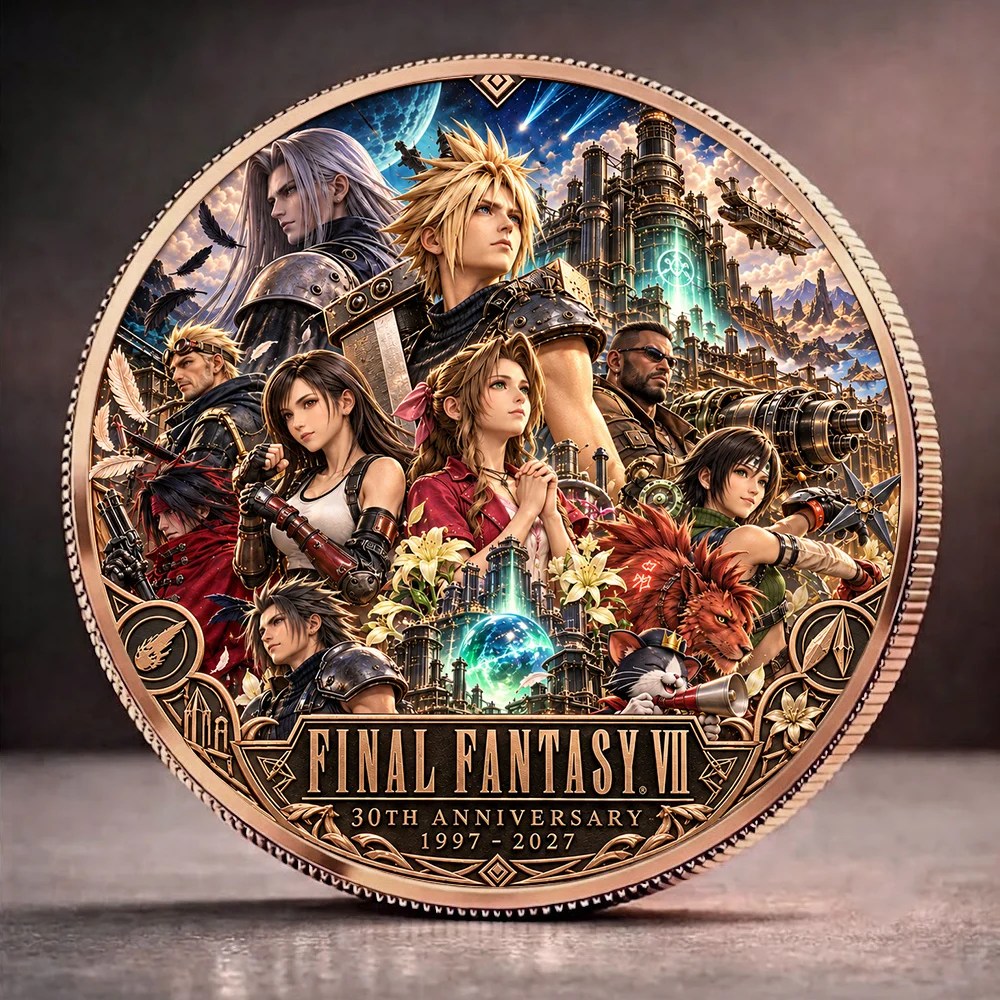 Final Fantasy VII 30th Anniversary Commemorative Coin – GNE8770