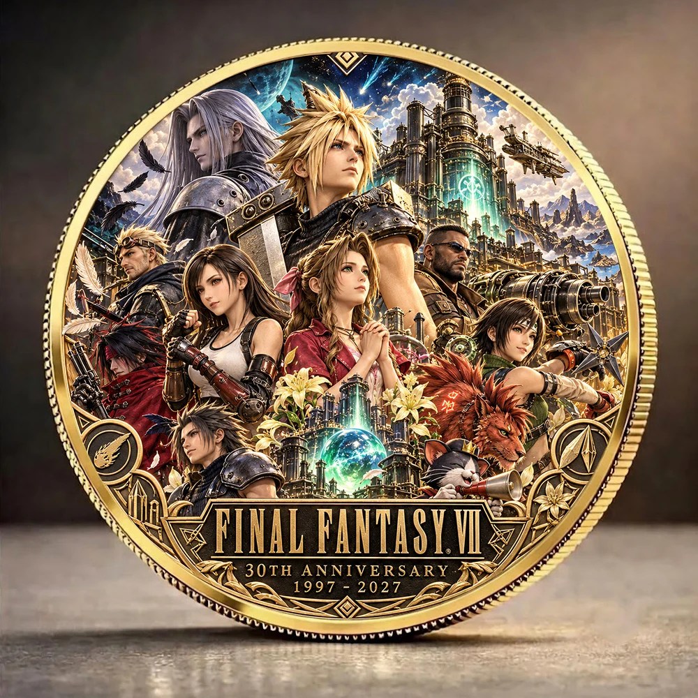 Final Fantasy VII 30th Anniversary Commemorative Coin – GNE8770