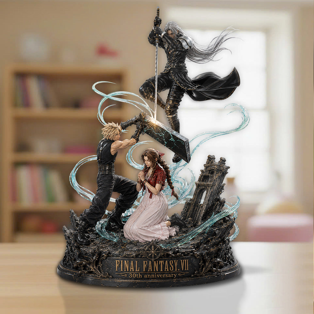 Final Fantasy VII 30th Anniversary Custom Shape Acrylic Plaque – GNE6555