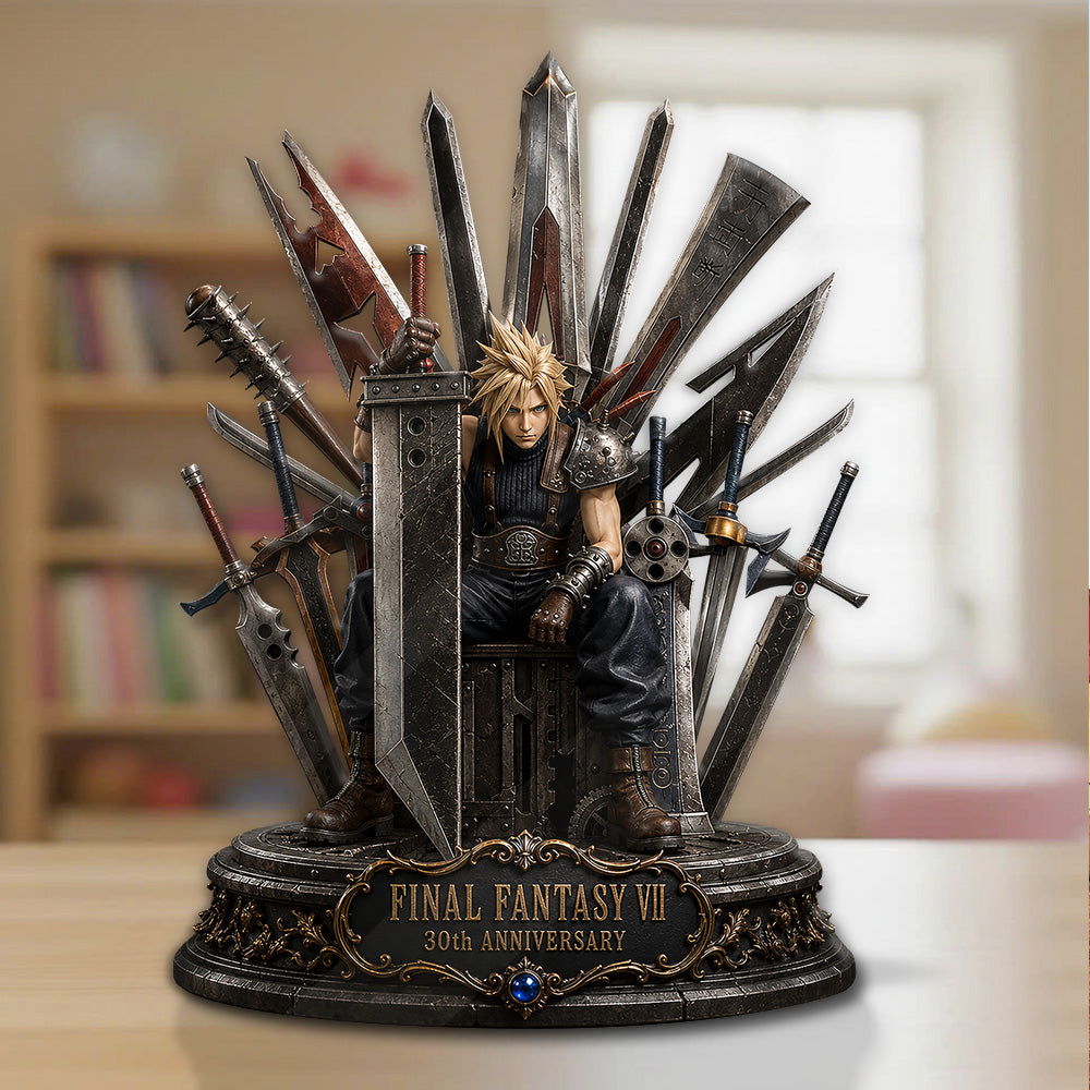 Final Fantasy VII 30th Anniversary Custom Shape Acrylic Plaque – GNE7142