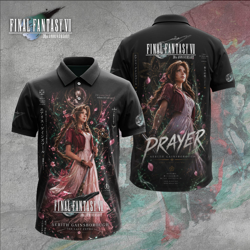 Final Fantasy VII x Aerith Gainsborough 30th Anniversary 3D Apparel – GNE7006