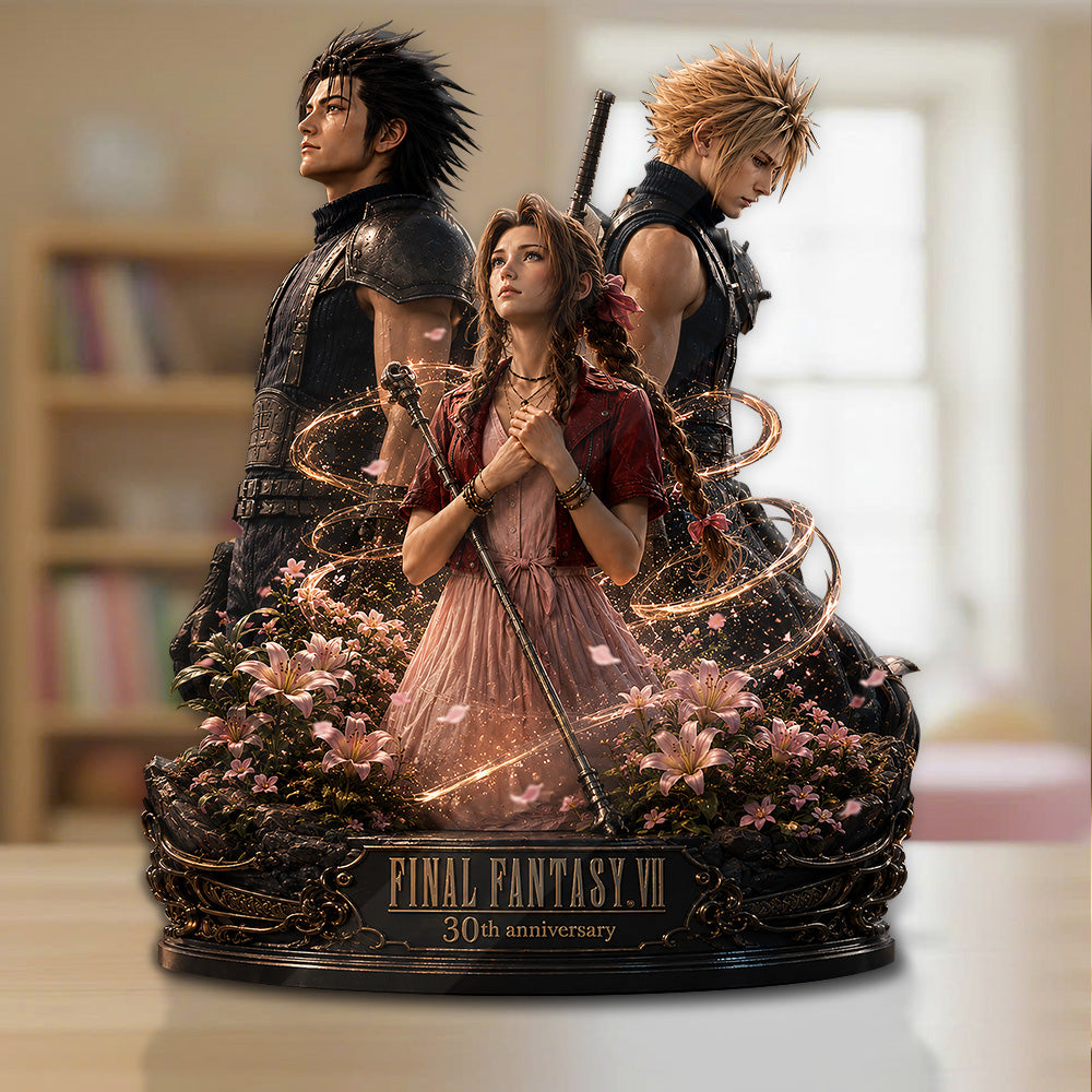 Final Fantasy VII 30th Anniversary Custom Shape Acrylic Plaque – GNE6394