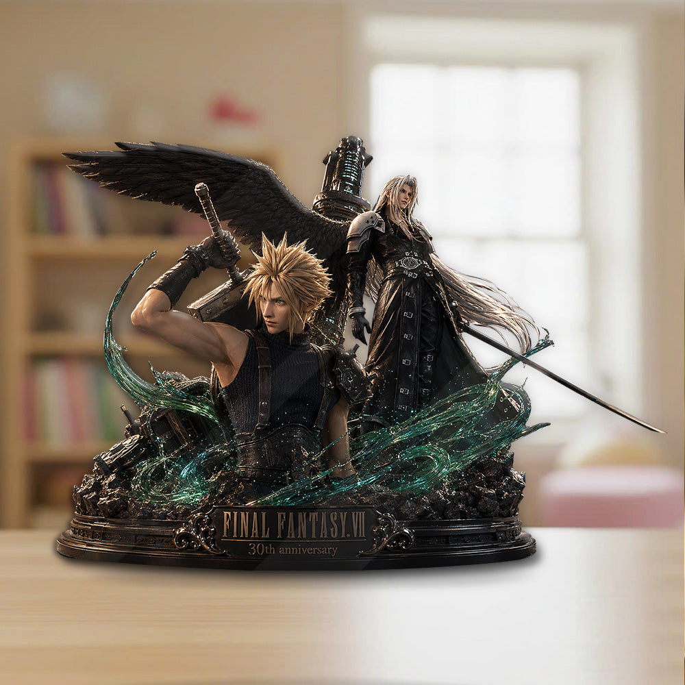 Final Fantasy VII 30th Anniversary Custom Shape Acrylic Plaque – GNE6397