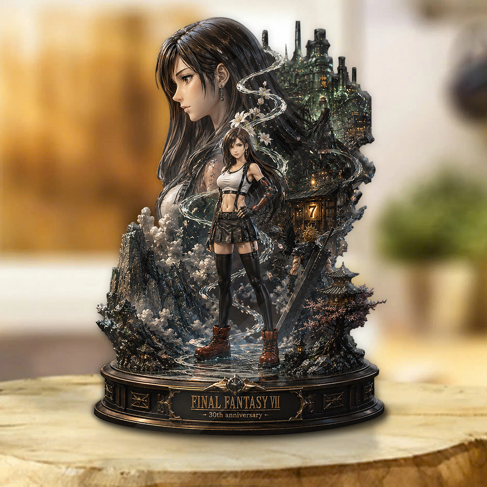 Final Fantasy VII 30th Anniversary Custom Shape Acrylic Plaque – GNE6731