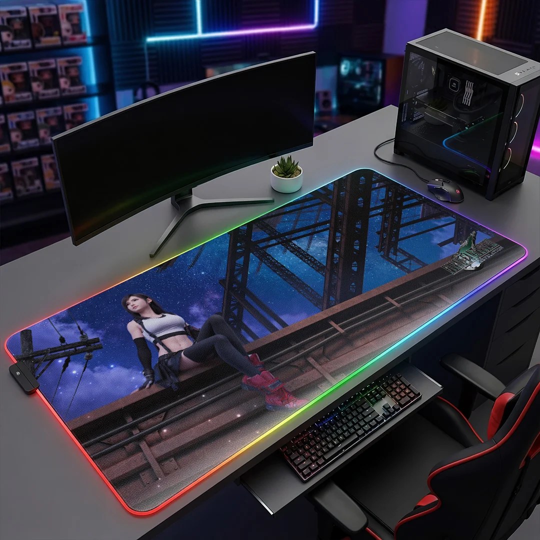Final Fantasy VII Revelation x Tifa Lockhart Custom Gaming Desk Mat – GNE8763