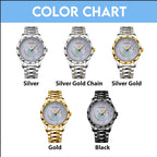 Final Fantasy VII x Aerith Gainsborough Alloy Luxury Quartz Watch – GNE6538