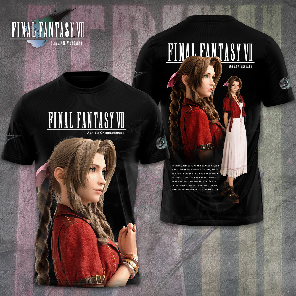 Final Fantasy VII x Aerith Gainsborough 30th Anniversary 3D Apparel – GNE7927