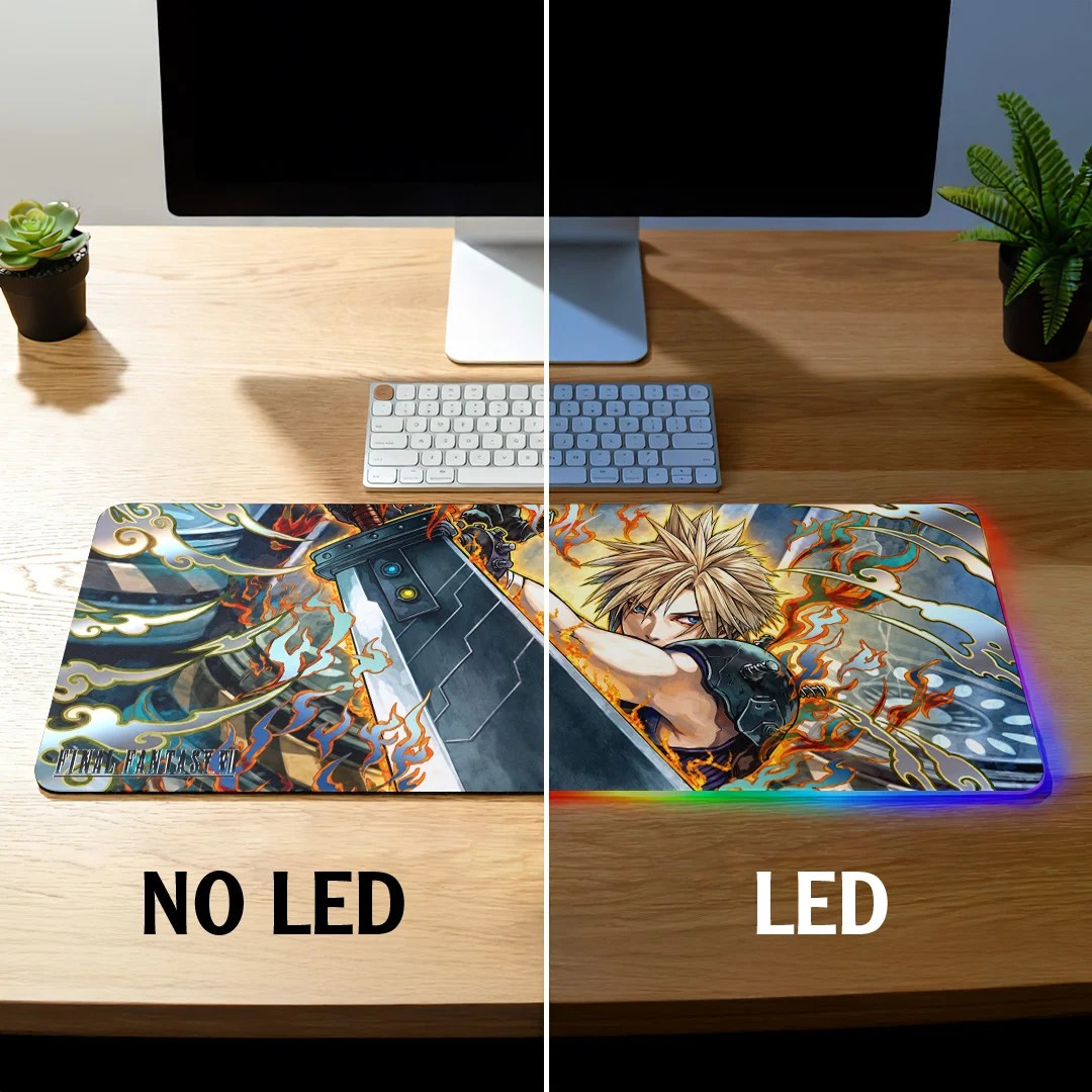 Final Fantasy VII x Cloud Strife Custom Gaming Desk Mat – GNE8266
