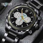 Final Fantasy VII x Cloud Strife Black Stainless Steel Watch – GNE7395