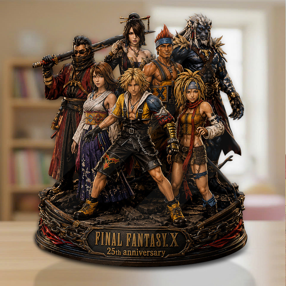 Final Fantasy X 25th Anniversary Custom Shape Acrylic Plaque – GNE6869