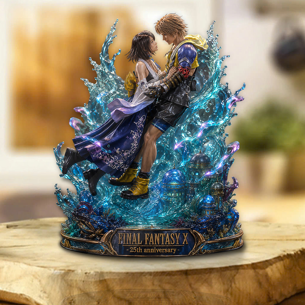 Final Fantasy X 25th Anniversary Custom Shape Acrylic Plaque – GNE6477