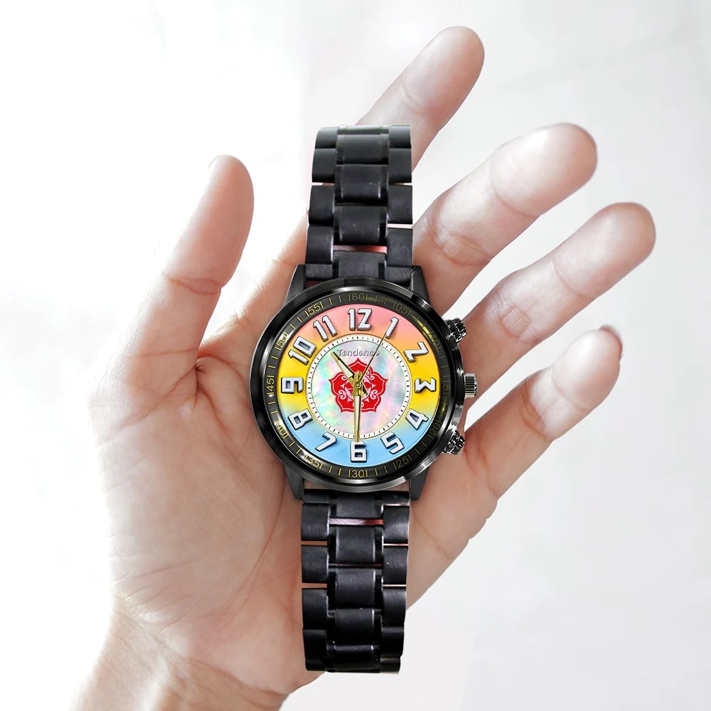 Final Fantasy X x Yuna 25th Anniversary Black Stainless Steel Watch – GNE9167