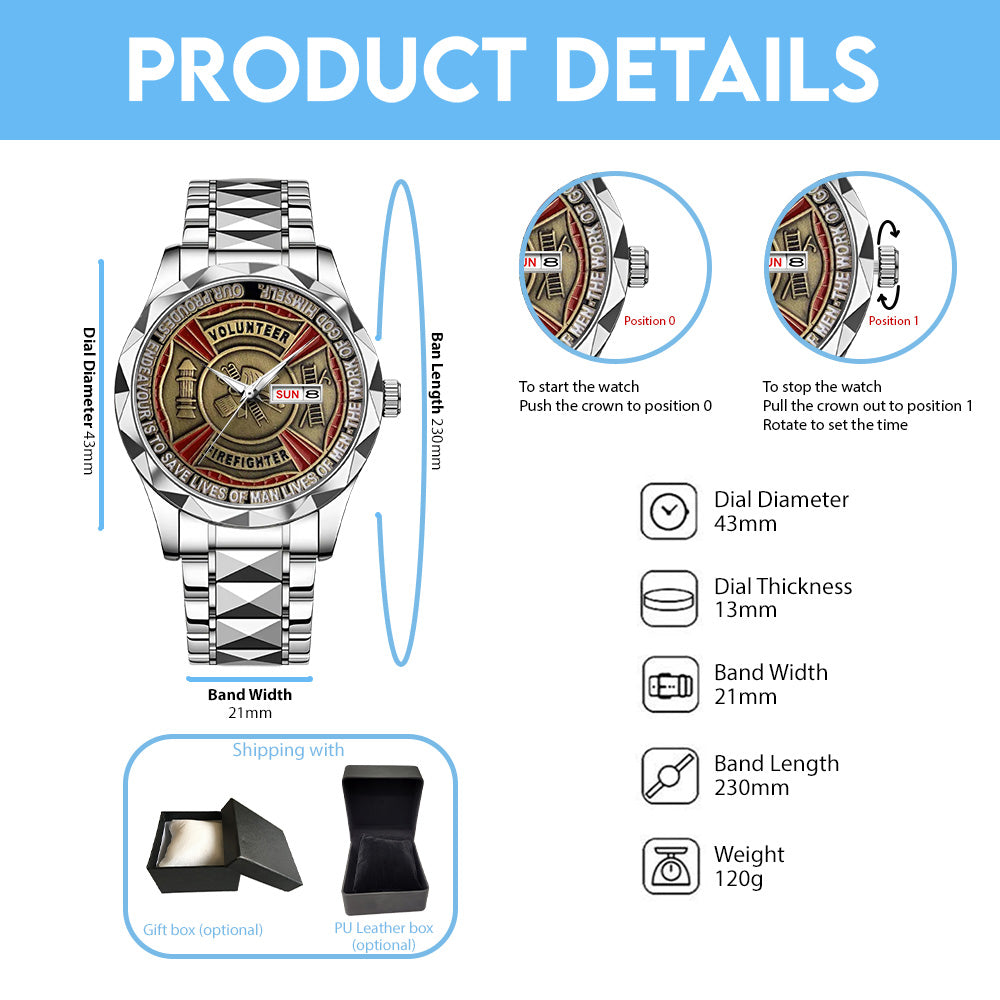 Firefighter Alloy Luxury Quartz Watch – TANTN 15132