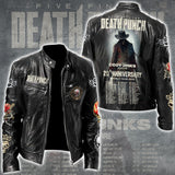 Five Finger Death Punch Tour 2026 Motorcycle Leather Jacket – GNE4867