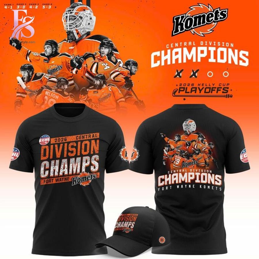 Fort Wayne Komets Central Division Champions 2026 T-Shirt