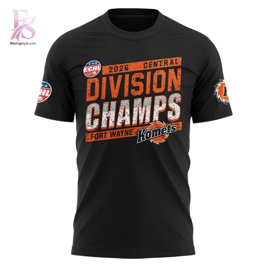 Fort Wayne Komets Central Division Champions 2026 T-Shirt